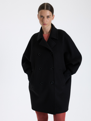 Double-Breasted Cashmere Coat 