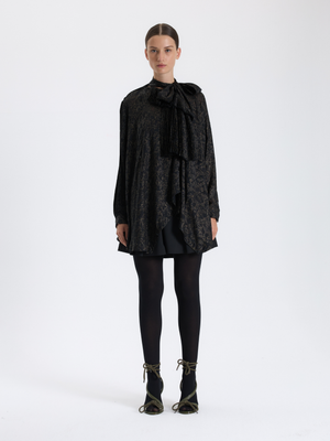 Patterned Chiffon Kimono Blouse