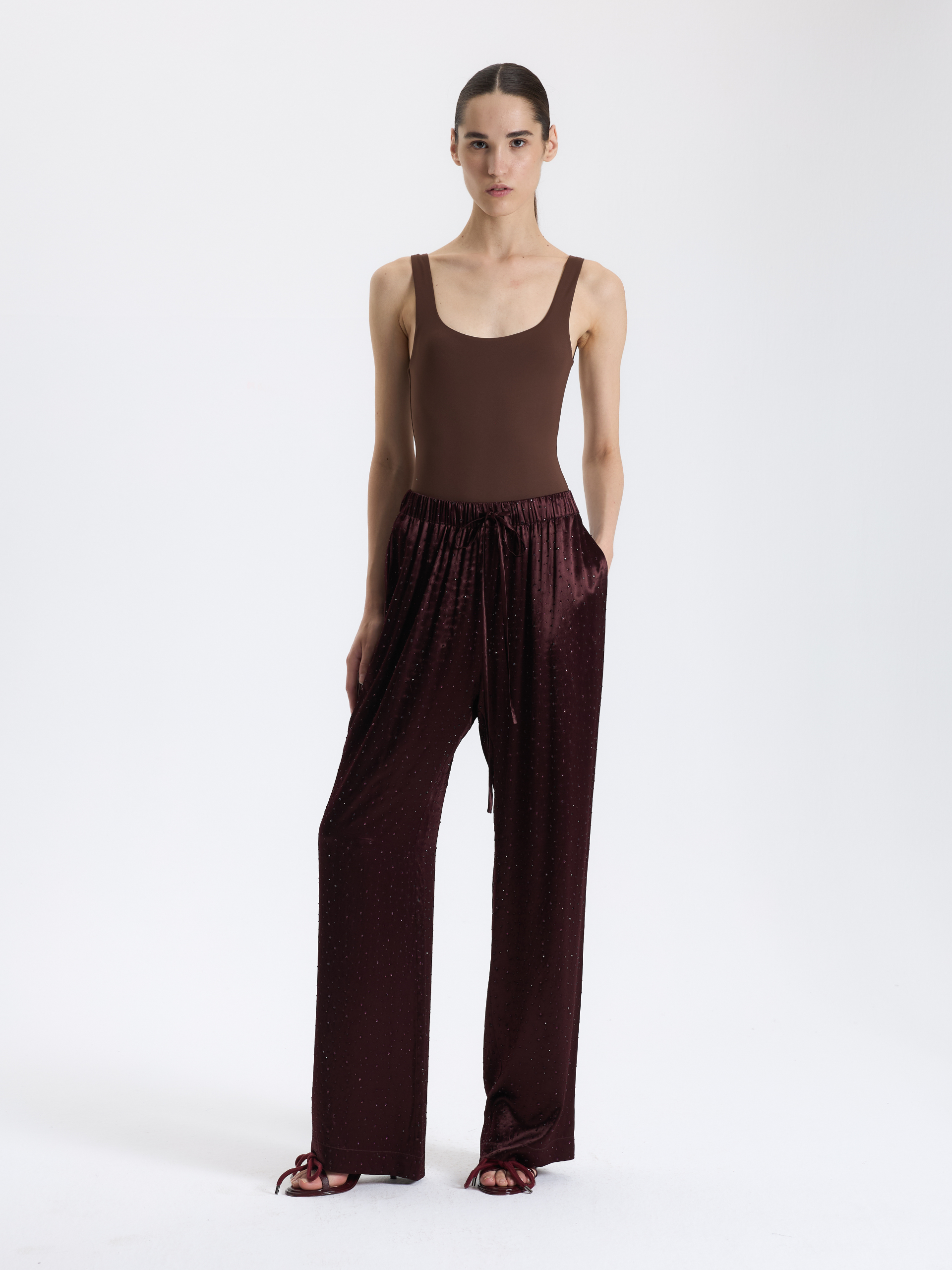 Glitter Palazzo Trousers