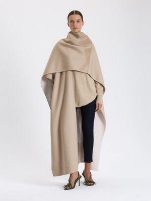 Khaki Cape Coat 