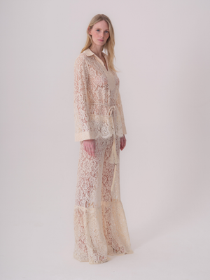 Bell Bottom Lace Trousers