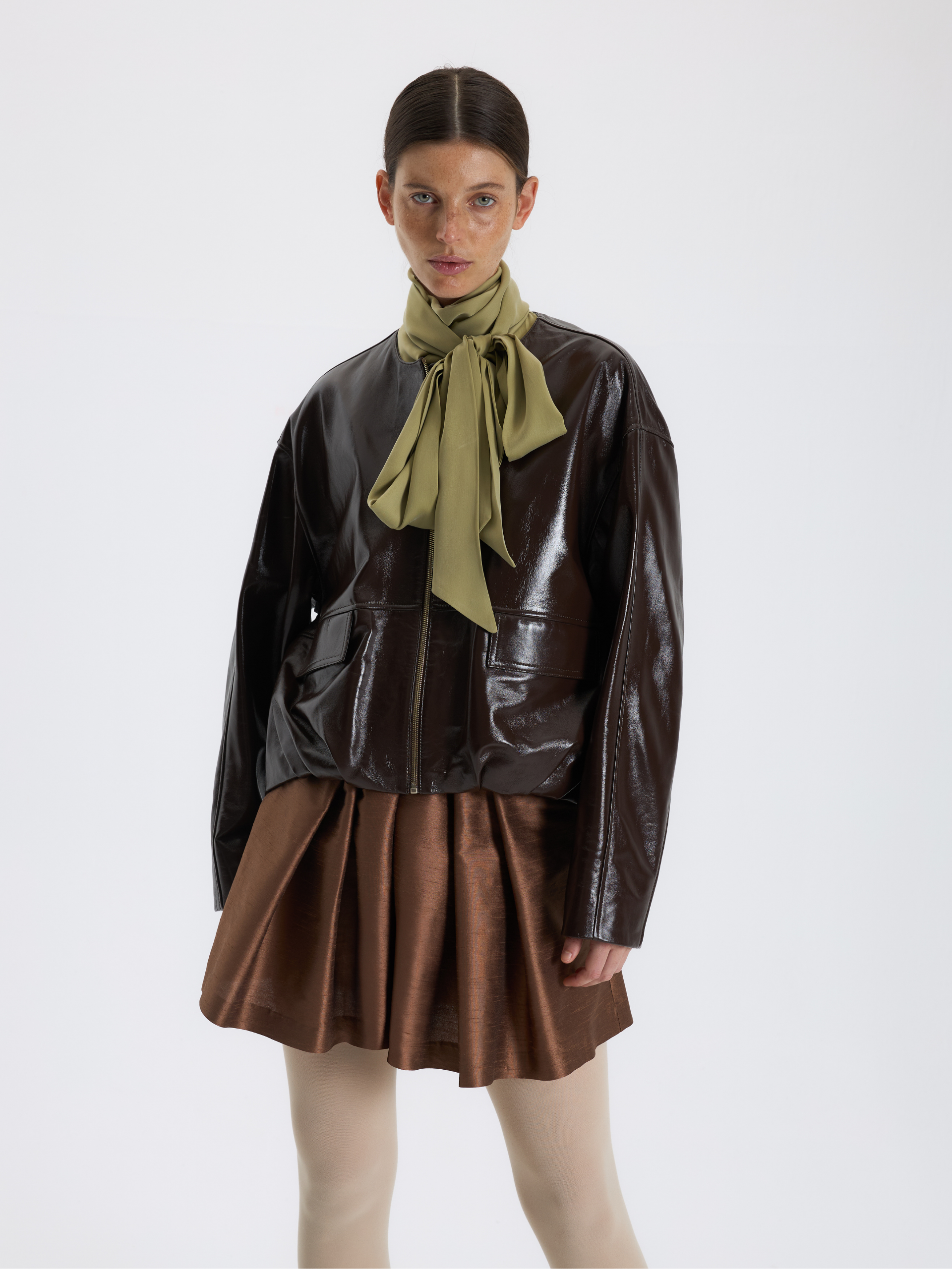 Kahverengi Deri Ceket