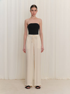 Lastikli Jakar Desen Pantolon