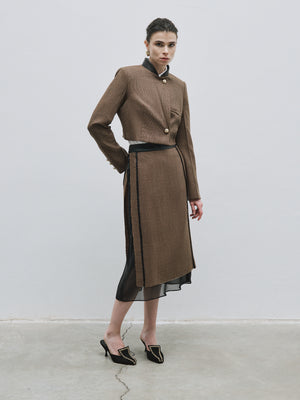 Mini Jacket with Metal Button Detail