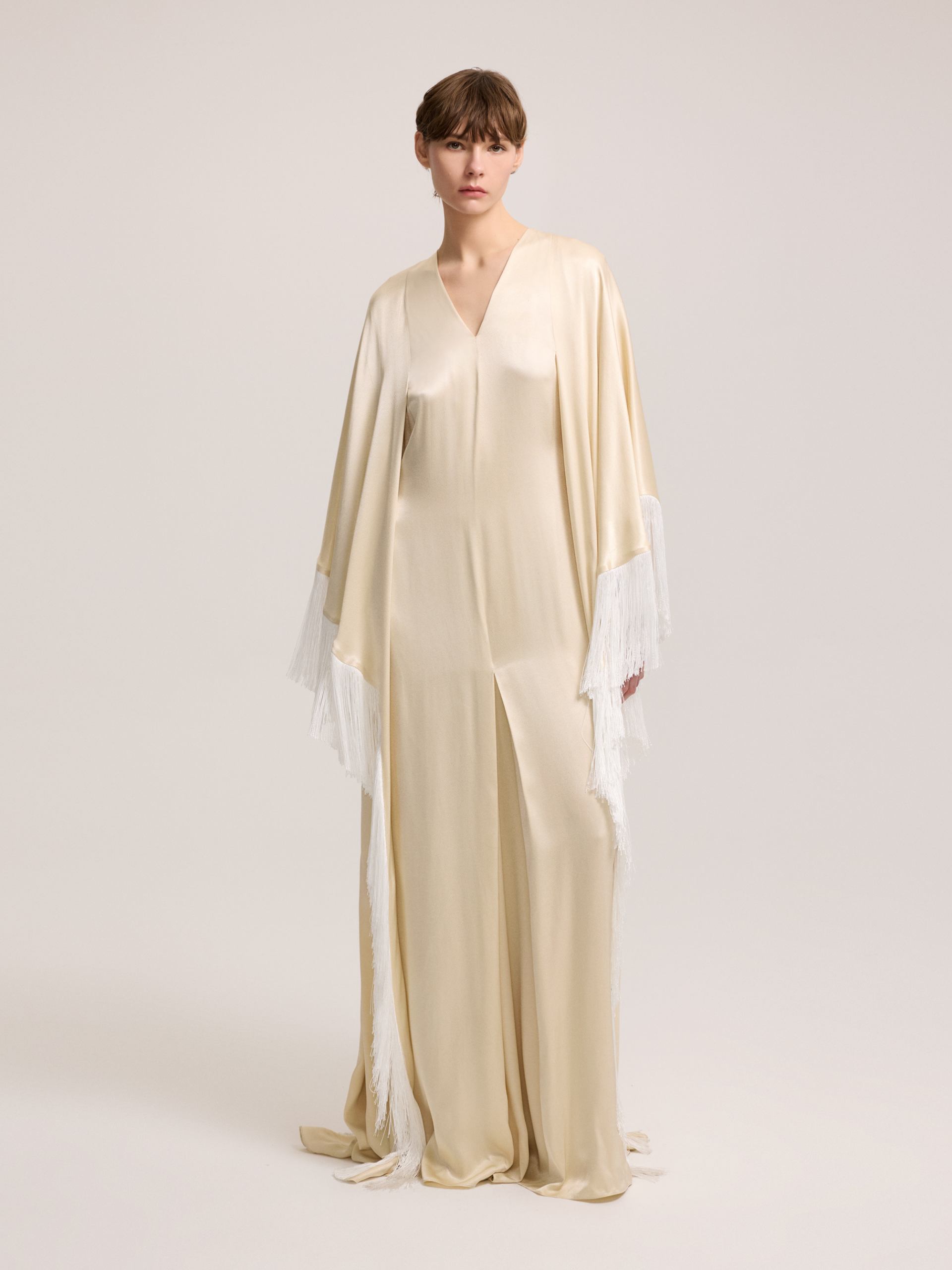 Long Dress with Tassel Detail