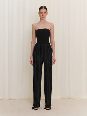 Pleated Black Trousers