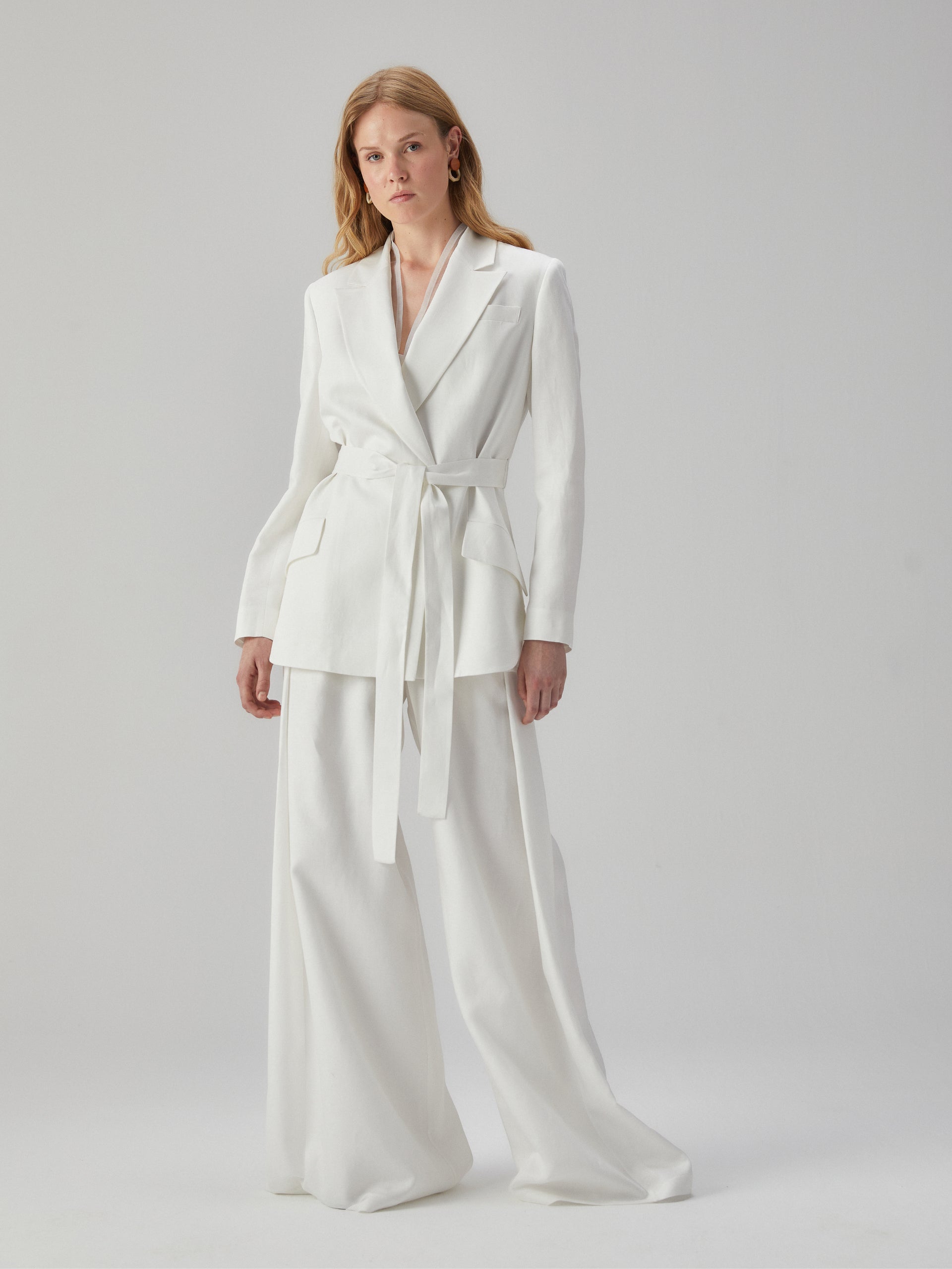 Oversize Keten Ceket