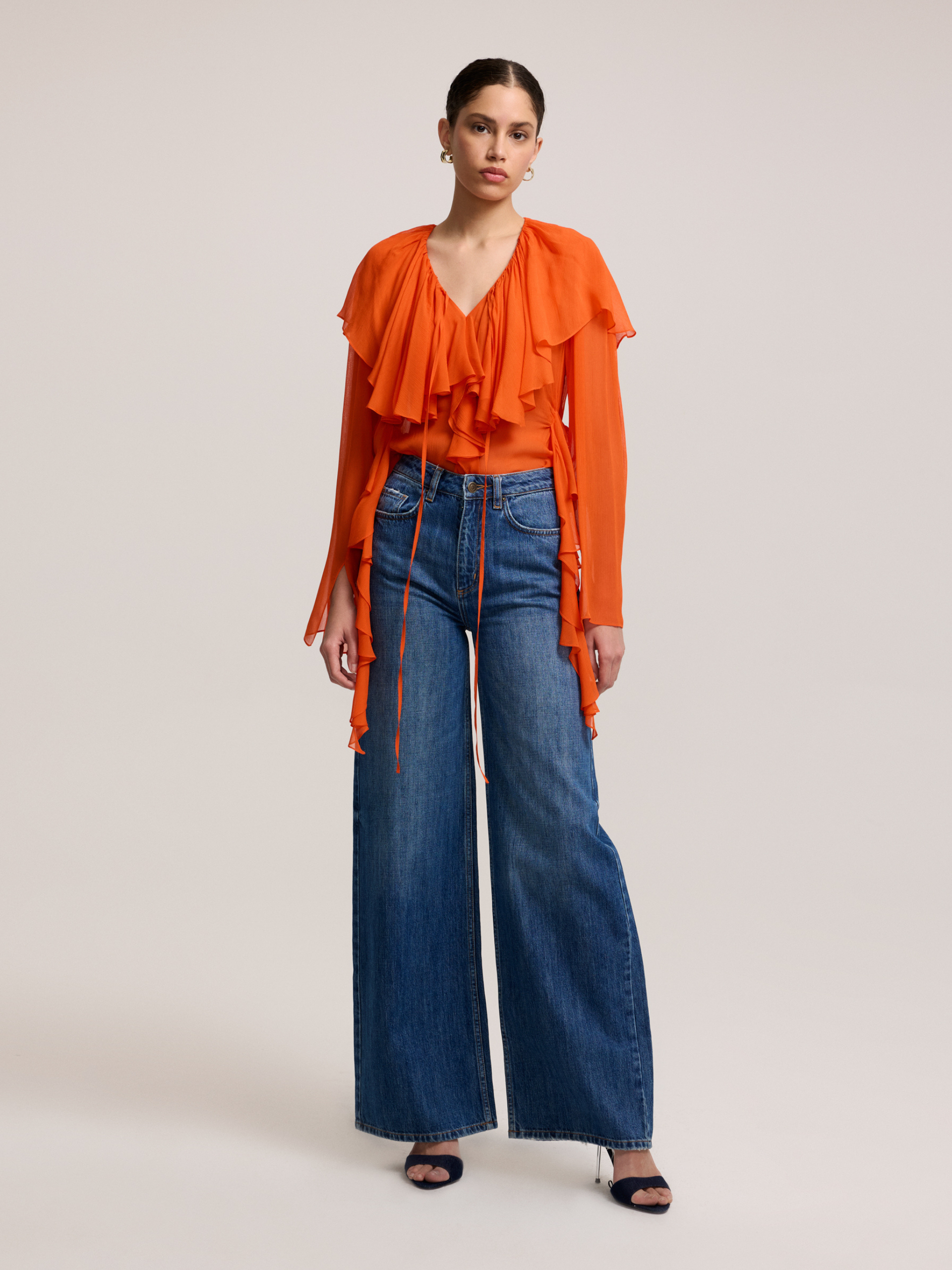 Straight-Leg Navy Denim