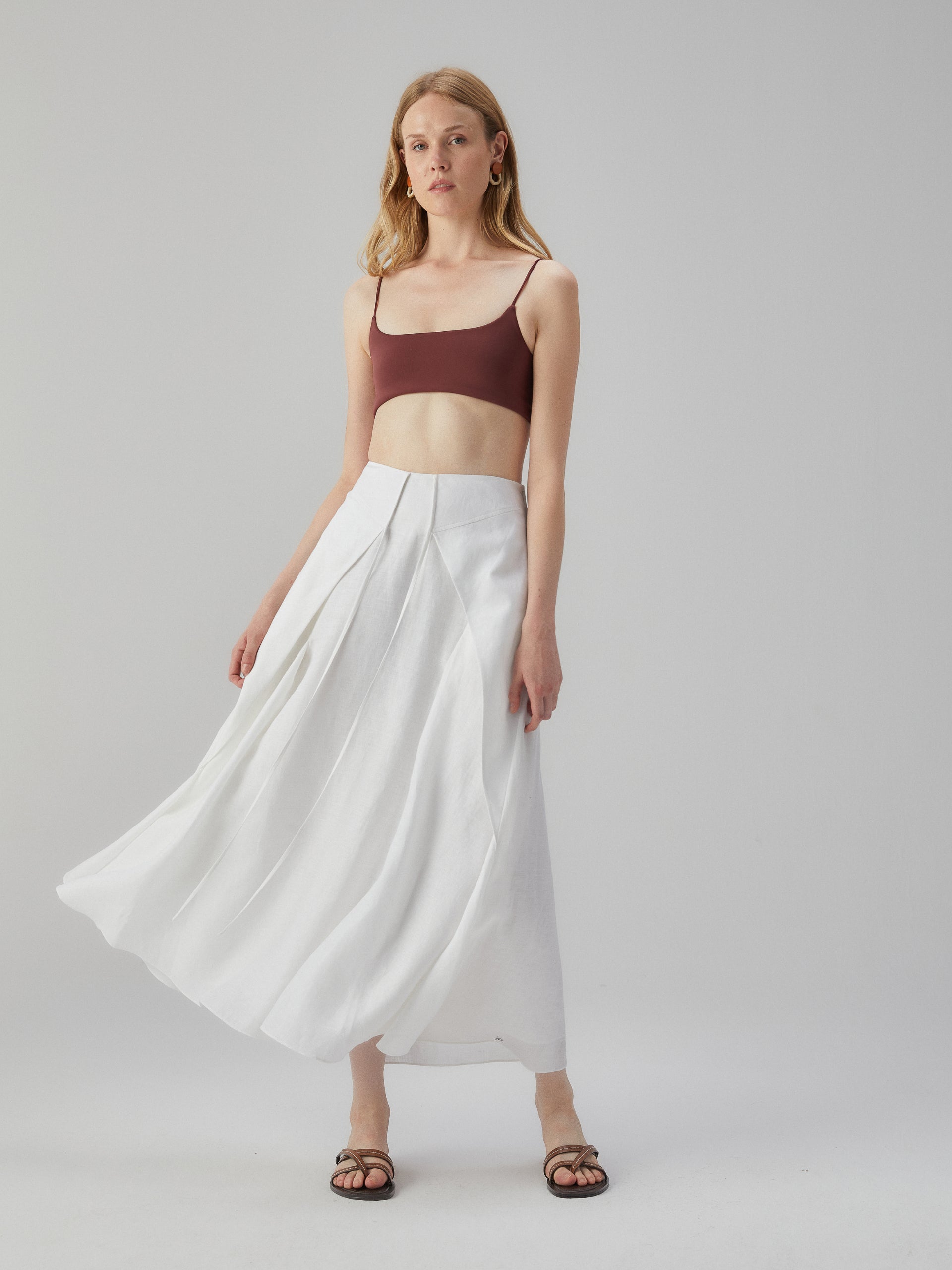 White Midi Skirt