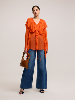 Orange Blouse 