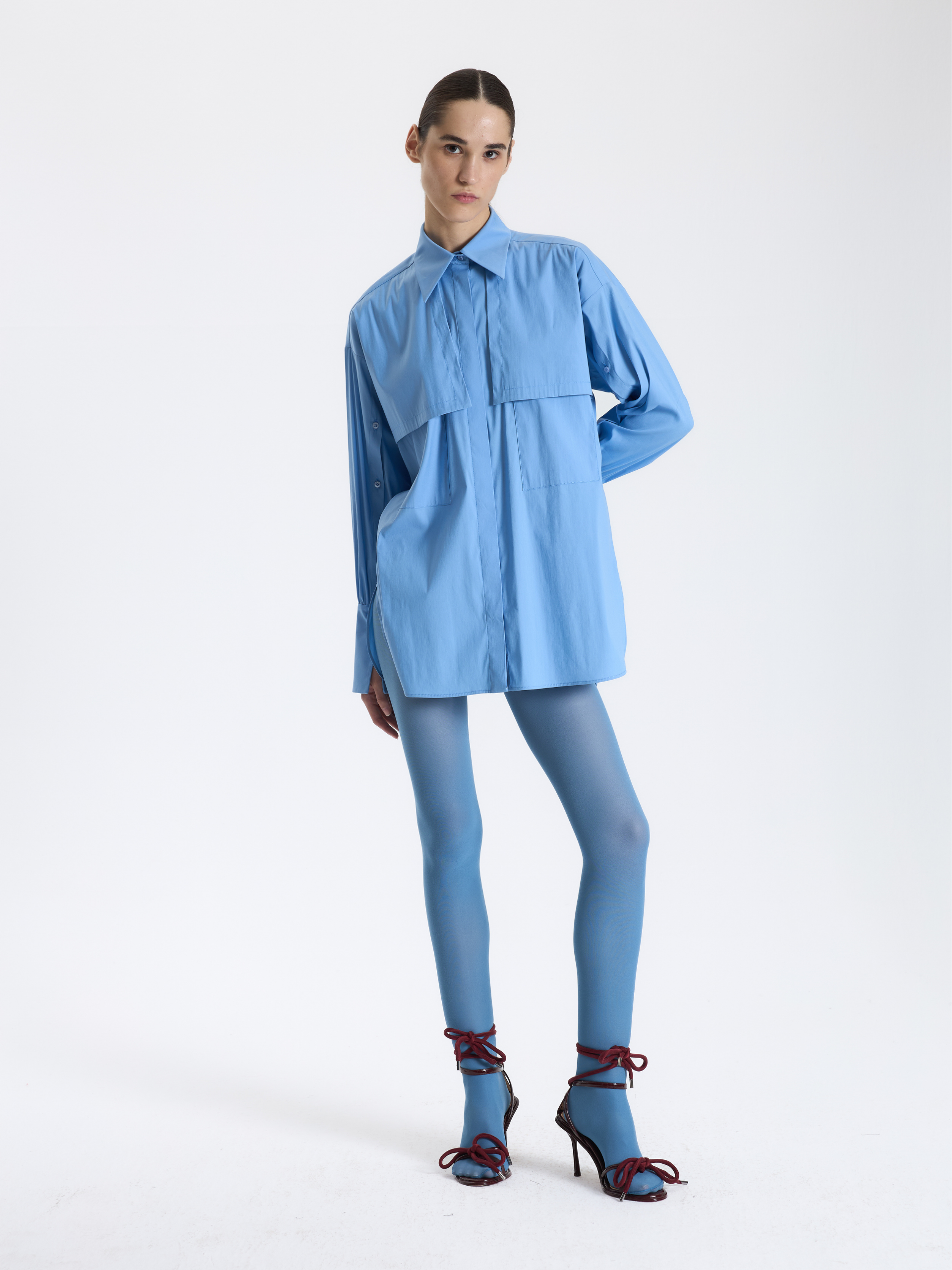 Blue Oversized Shirt