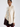 Bone-Colored Satin Scarf Blouse