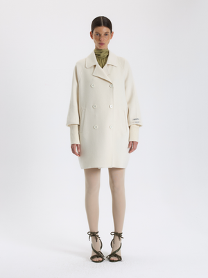 Double-Breasted Cashmere Coat 